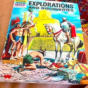 Wonder book vintage 1961 explorations and discoveries Book with pictures
